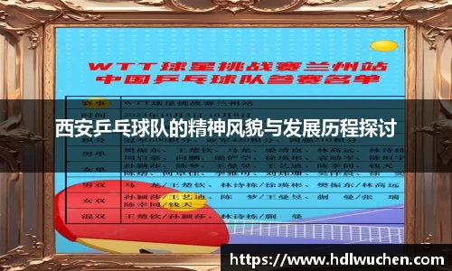 西安乒乓球队的精神风貌与发展历程探讨